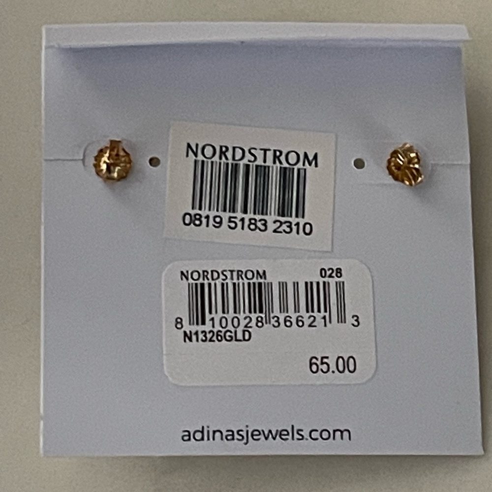 Adina Eden “Adina’s Jewels” Sterling Silver‎ Gold Plated Earrings - Picture 3 of 5